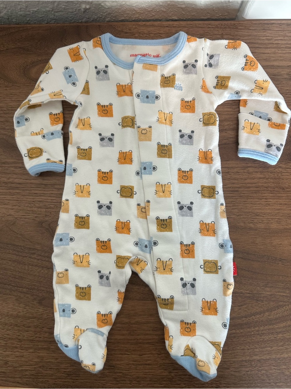 Magnetic Organic Cotton Footie Pajamas
